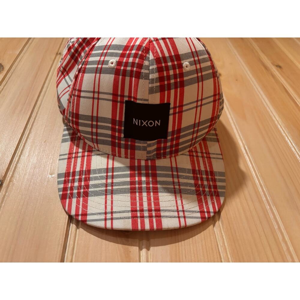 Nixon Red plaid hat - Picture 1 of 5